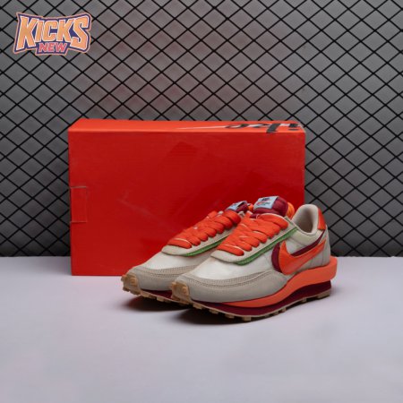 Nike LD Waffle CLOT Kiss of Death Net Orange Blaze DH1347-100 Unisex