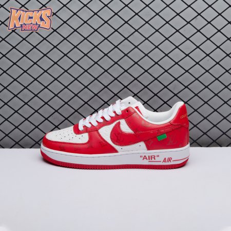 Nike Air Force 1 Low By Virgil Abloh White Red Men's