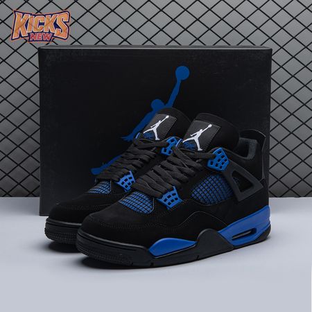 Jordan 4 Retro Black Blue Unisex
