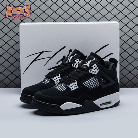 Air Jordan 4 Retro White Thunder FQ8138 001 Unisex