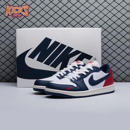 Air Jordan 1 Low OG 'Gym Red & Midnight Navy' HQ2993-100 Unisex