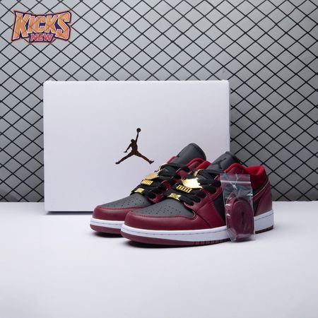 Jordan 1 Low Dark Beetroot Black DB6491-600 Unisex