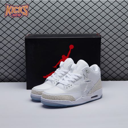 Jordan 3 Retro Pure White 136064-111 Unisex