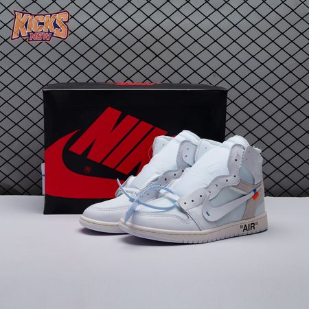 Off-White x Air Jordan 1 Retro High OG BG 'White' 2018 Unisex