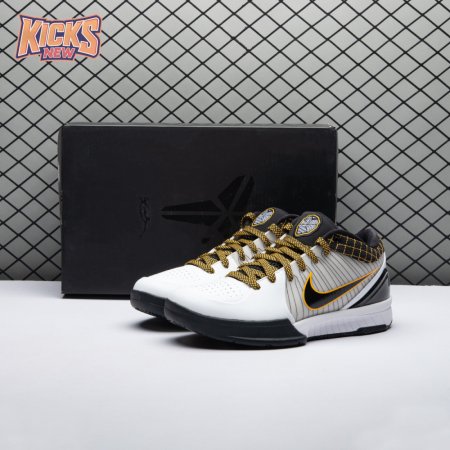 Nike Kobe 4 Protro White Black Del Sol AV6339-101 Men's