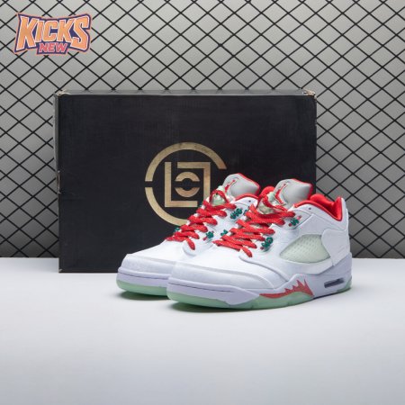 Jordan 5 Retro Low CLOT White Silk 20th Anniversary 1551183 Unisex