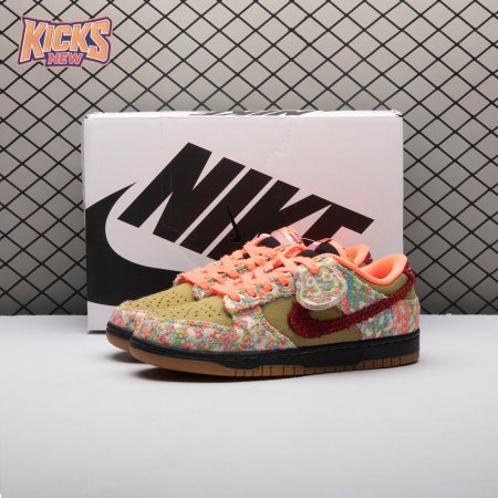 Nike Dunk Low Panda-Monium Green Curry Multi-Color IB2263-300 Unisex