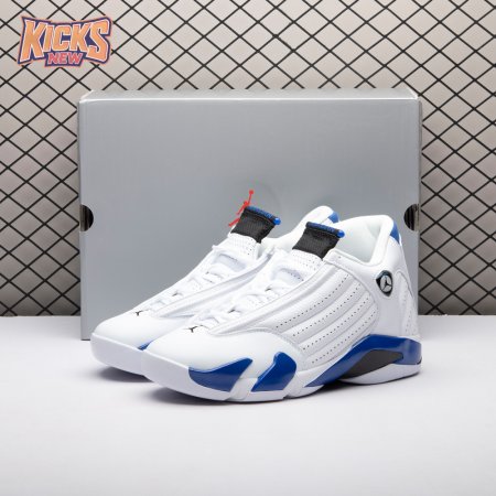 Jordan 14 Retro White Hyper Royal 487471-104 Men's