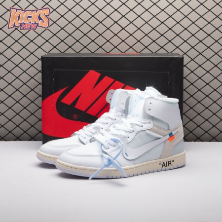 Jordan 1 Retro High Off-White Alaska AA3834-100 Unisex