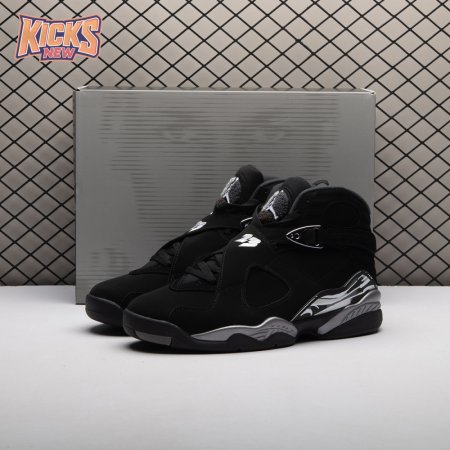 Air Jordan 8 Black Chrome 305381-007 Men's